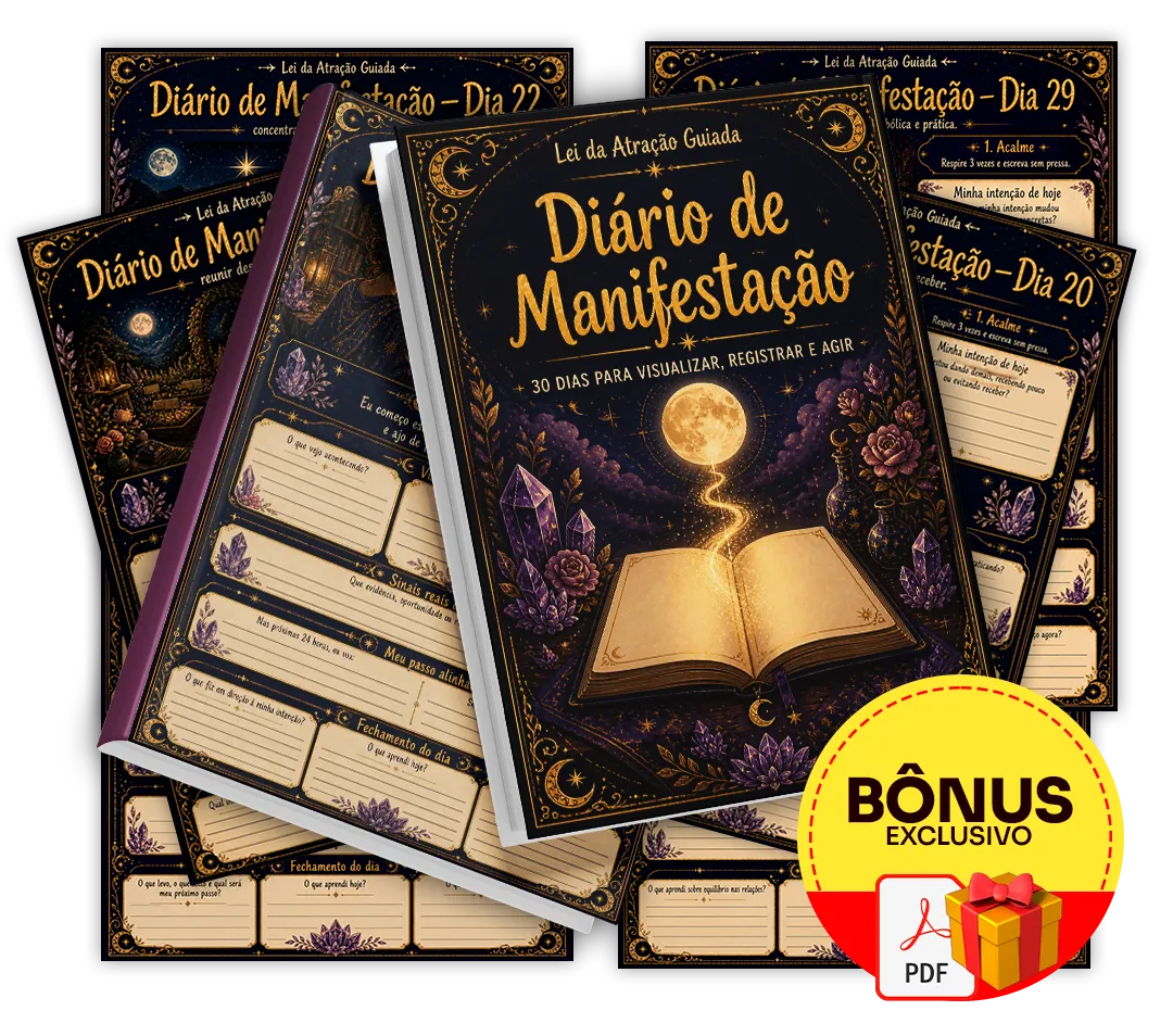 Mockup do Diário de Manifestação de 30 Dias
